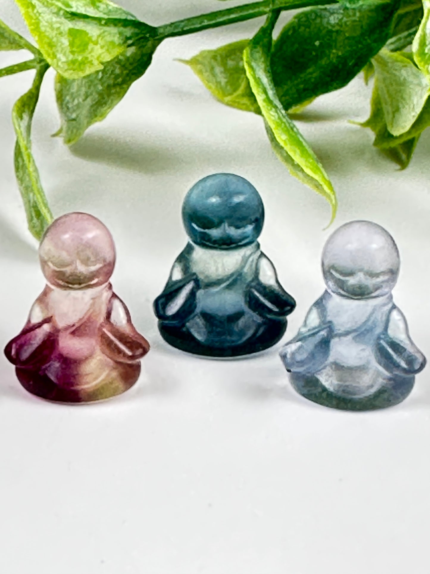 Mini Fluorite Meditating Sloth