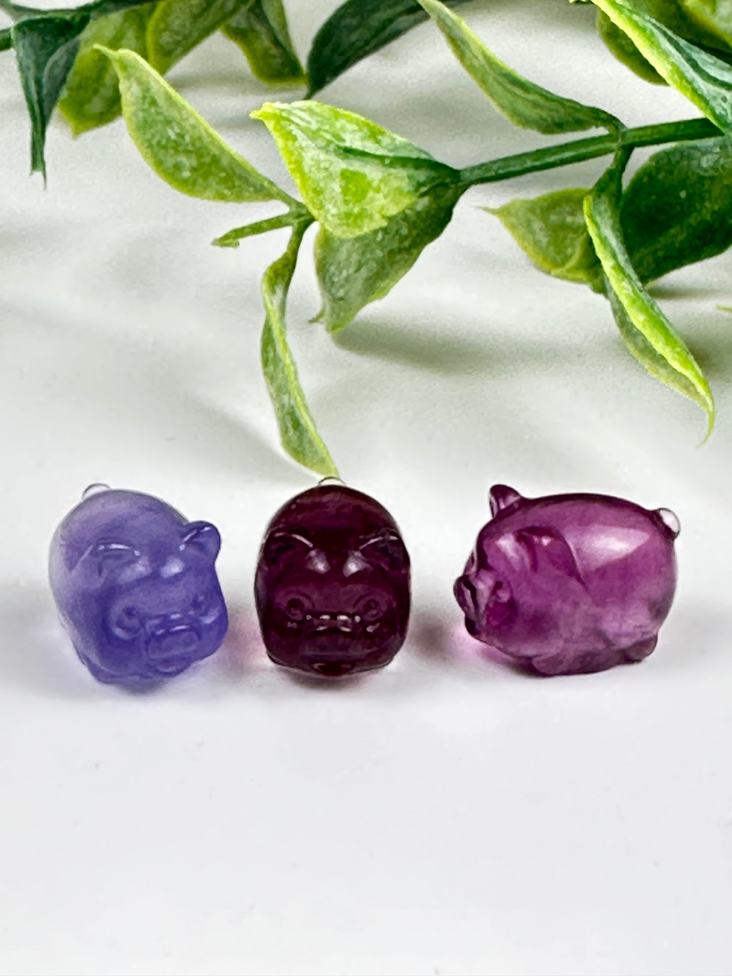 Mini Fluorite Pig Carving