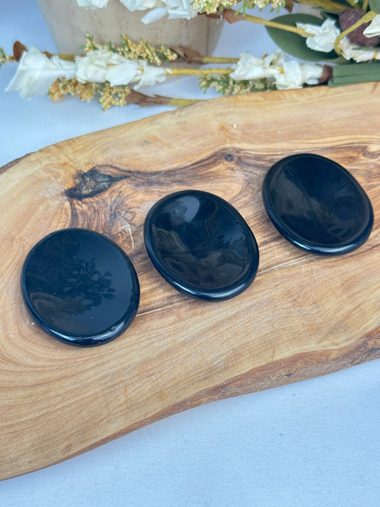 Black Obsidian Worry Stone