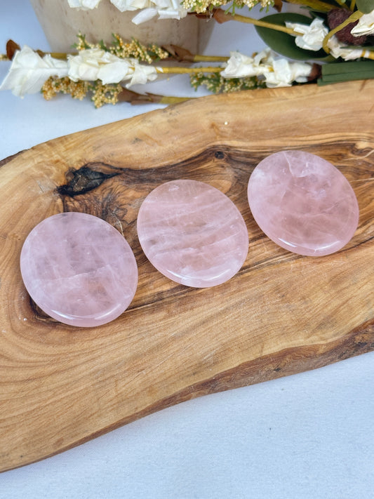 Rose Quartz Worry Stone