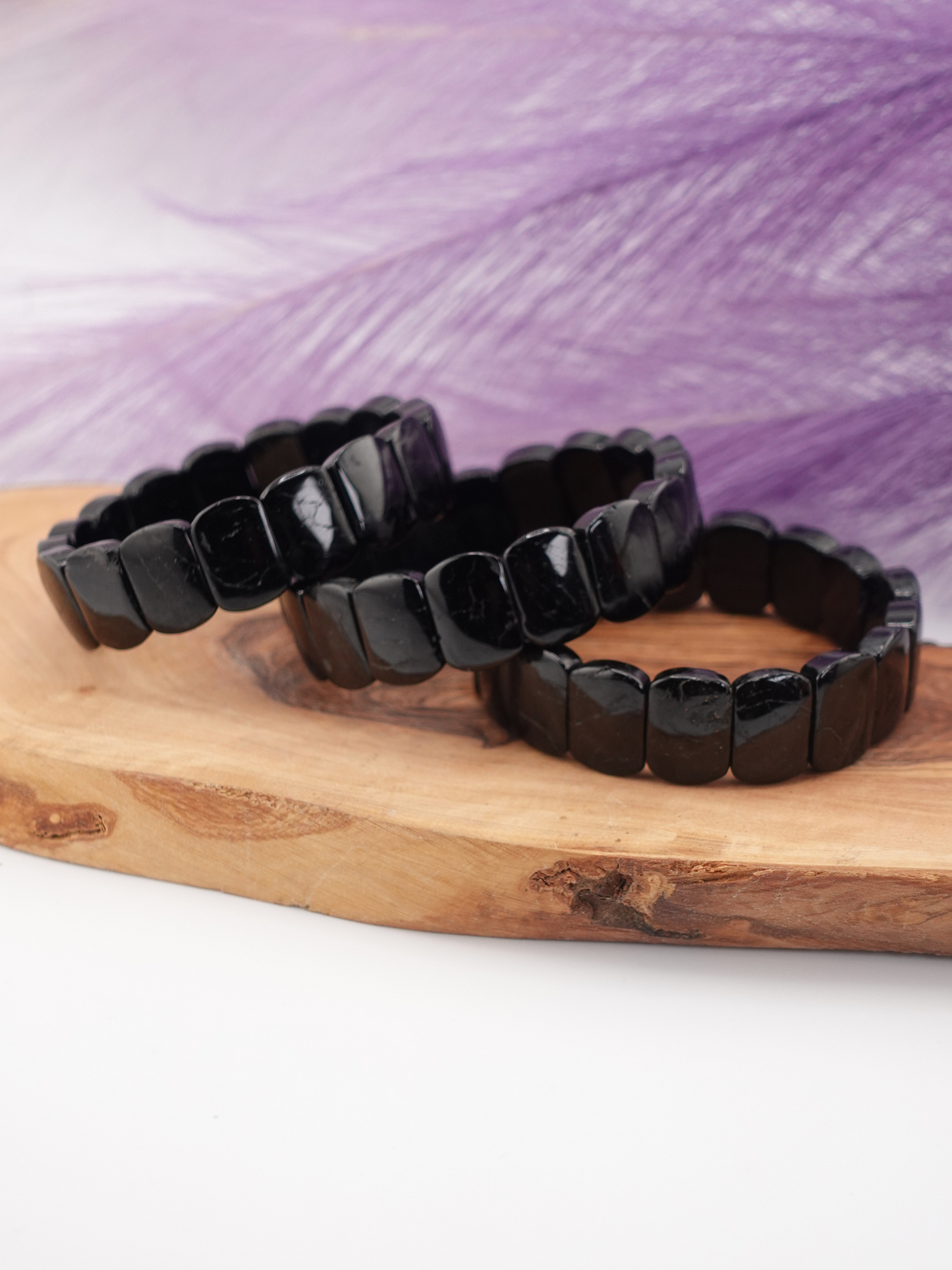 Shungite Block Beaded Bracelet
