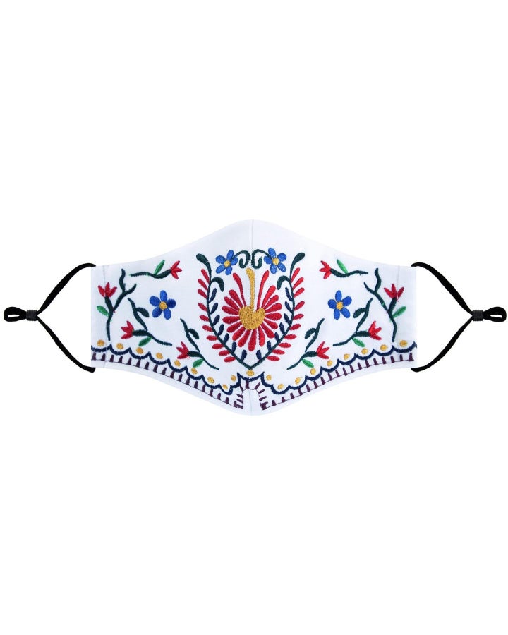 Folk Embroidered Mask