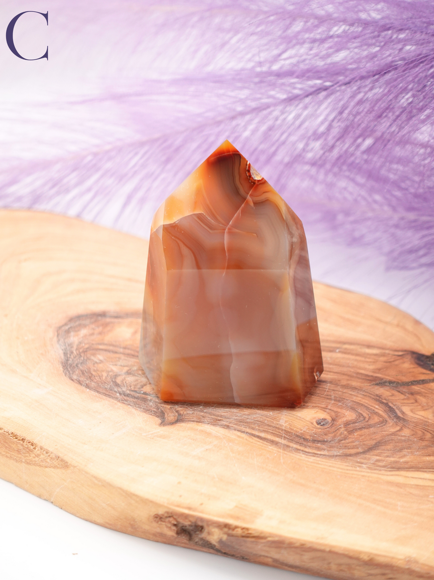 Brazilian Cut Carnelian Tower