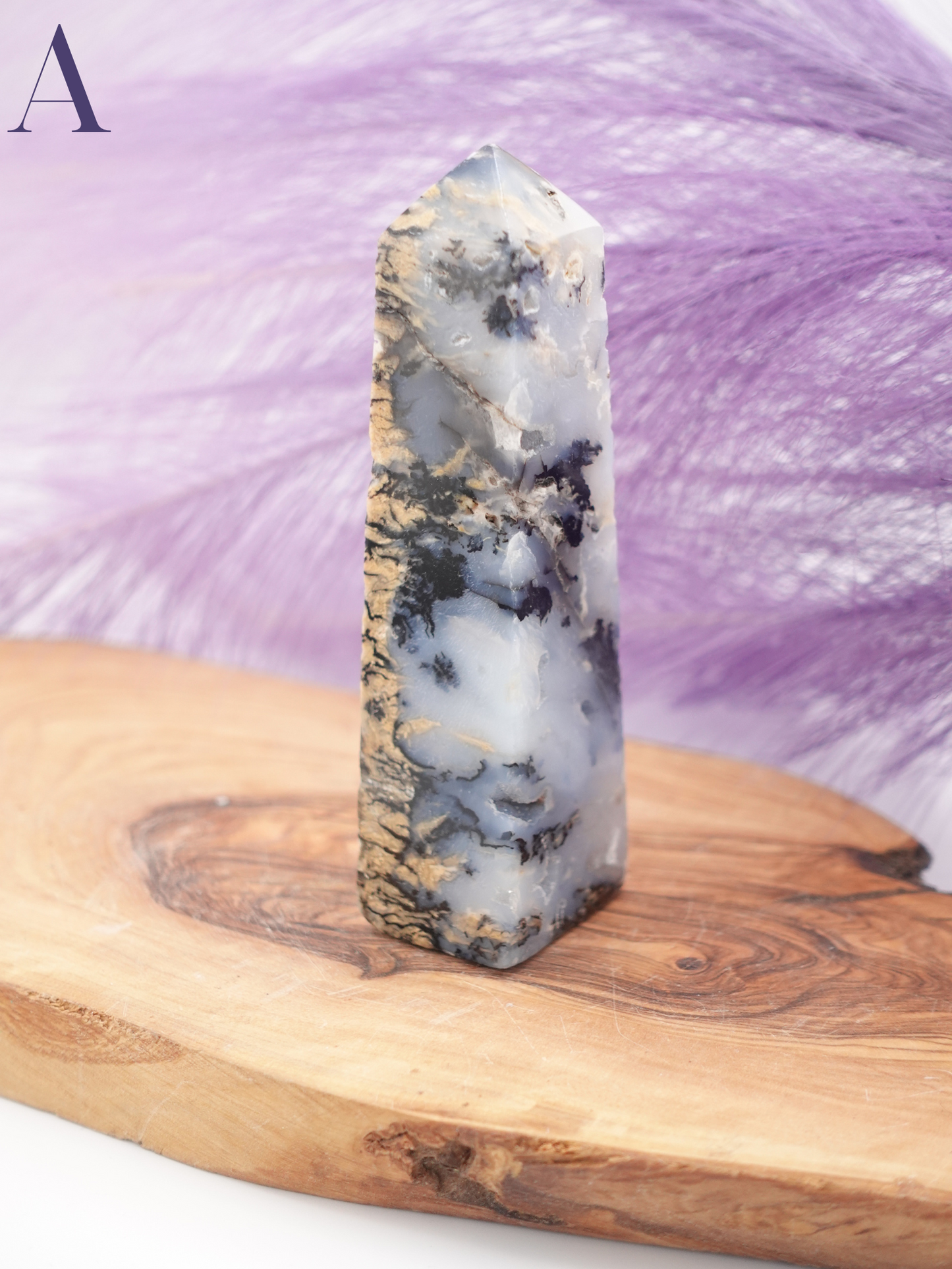 Tiger Dendritic Agate Tower