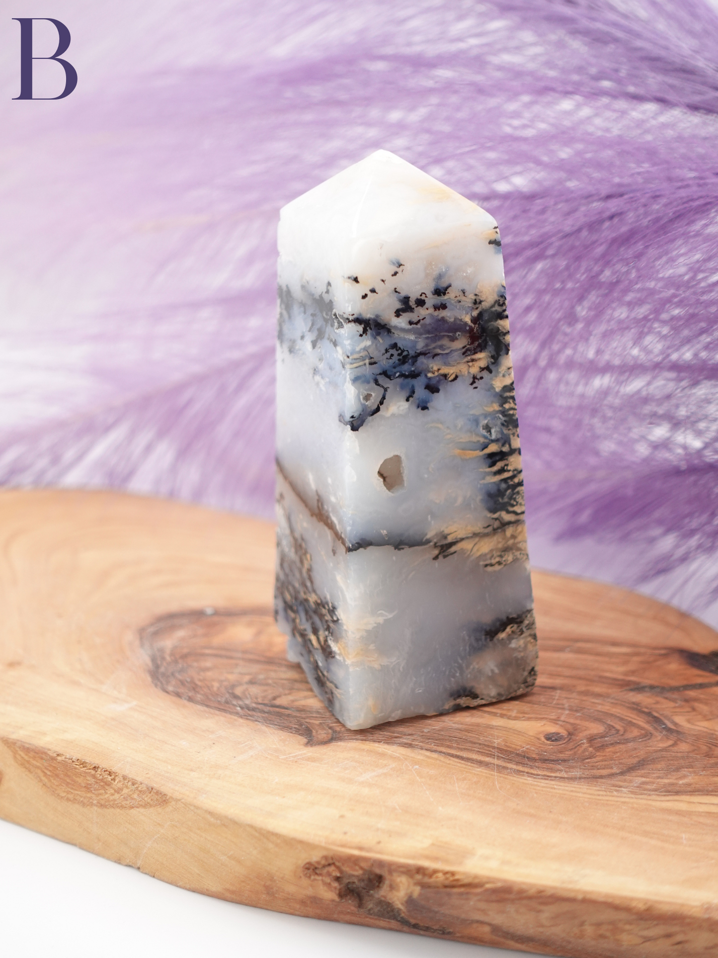 Tiger Dendritic Agate Tower