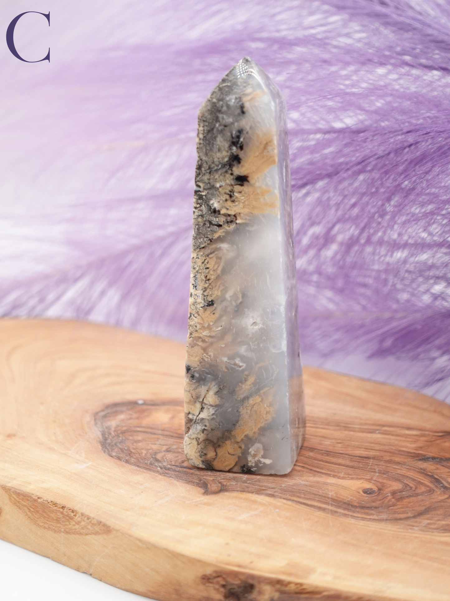 Tiger Dendritic Agate Tower