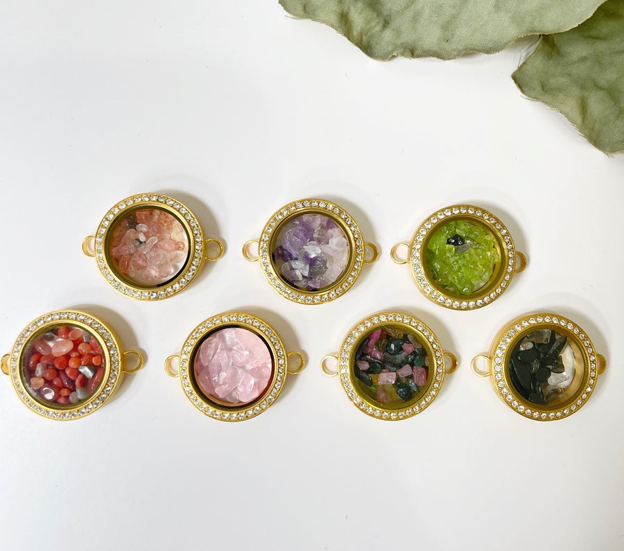 Crystal Chip Gem Pendant-Variety