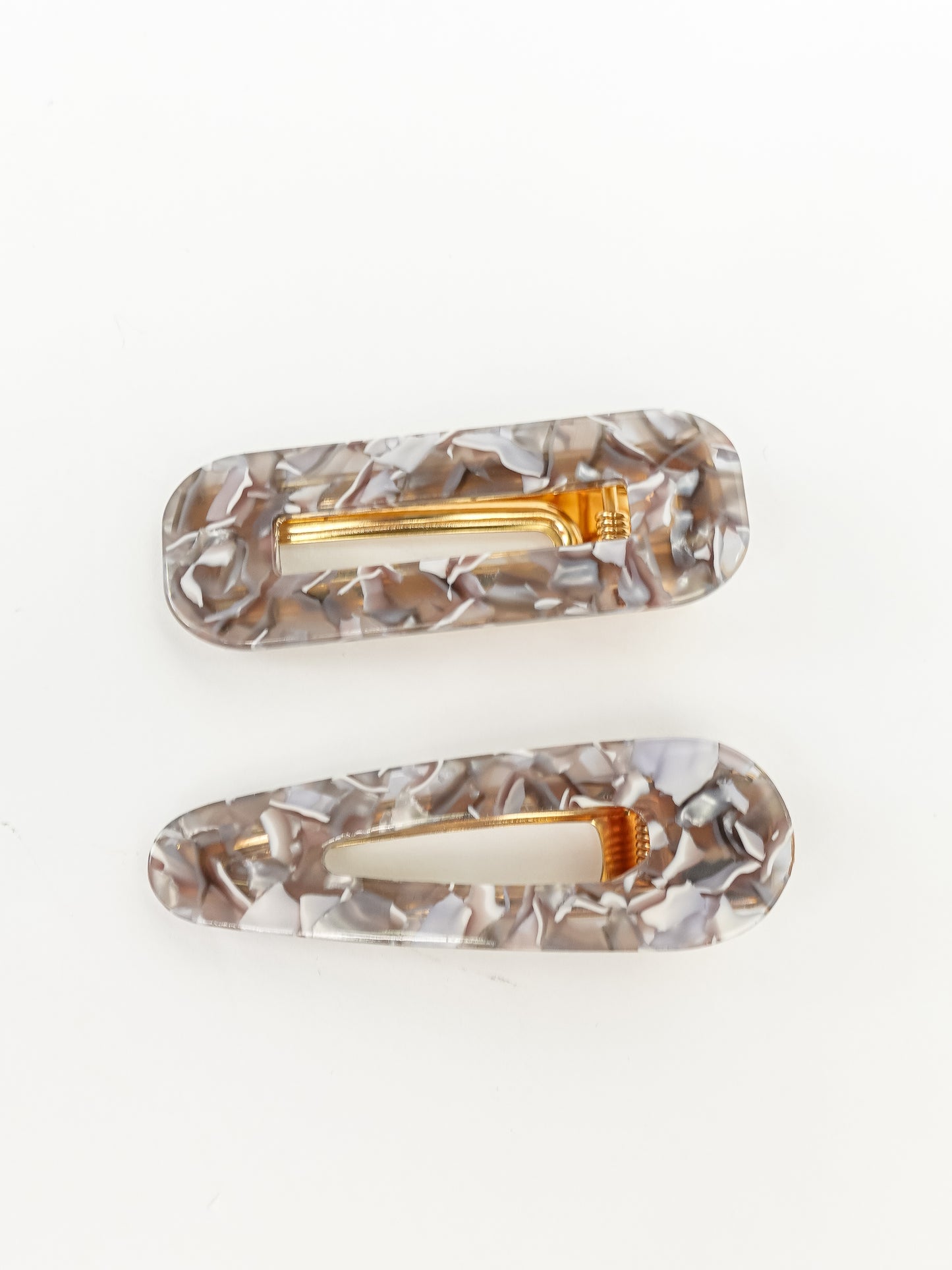 Resin Hair Clips Set