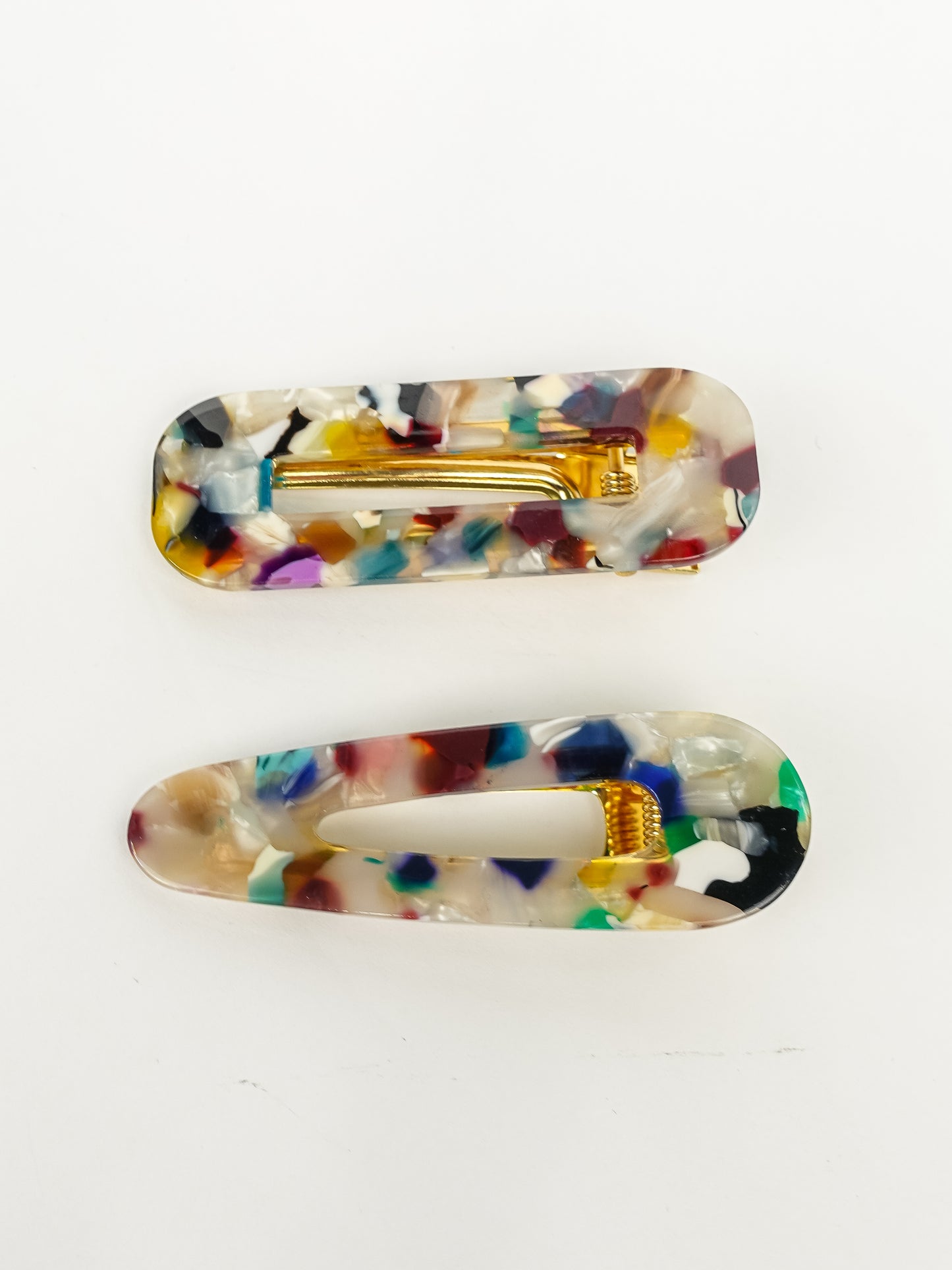 Resin Hair Clips Set