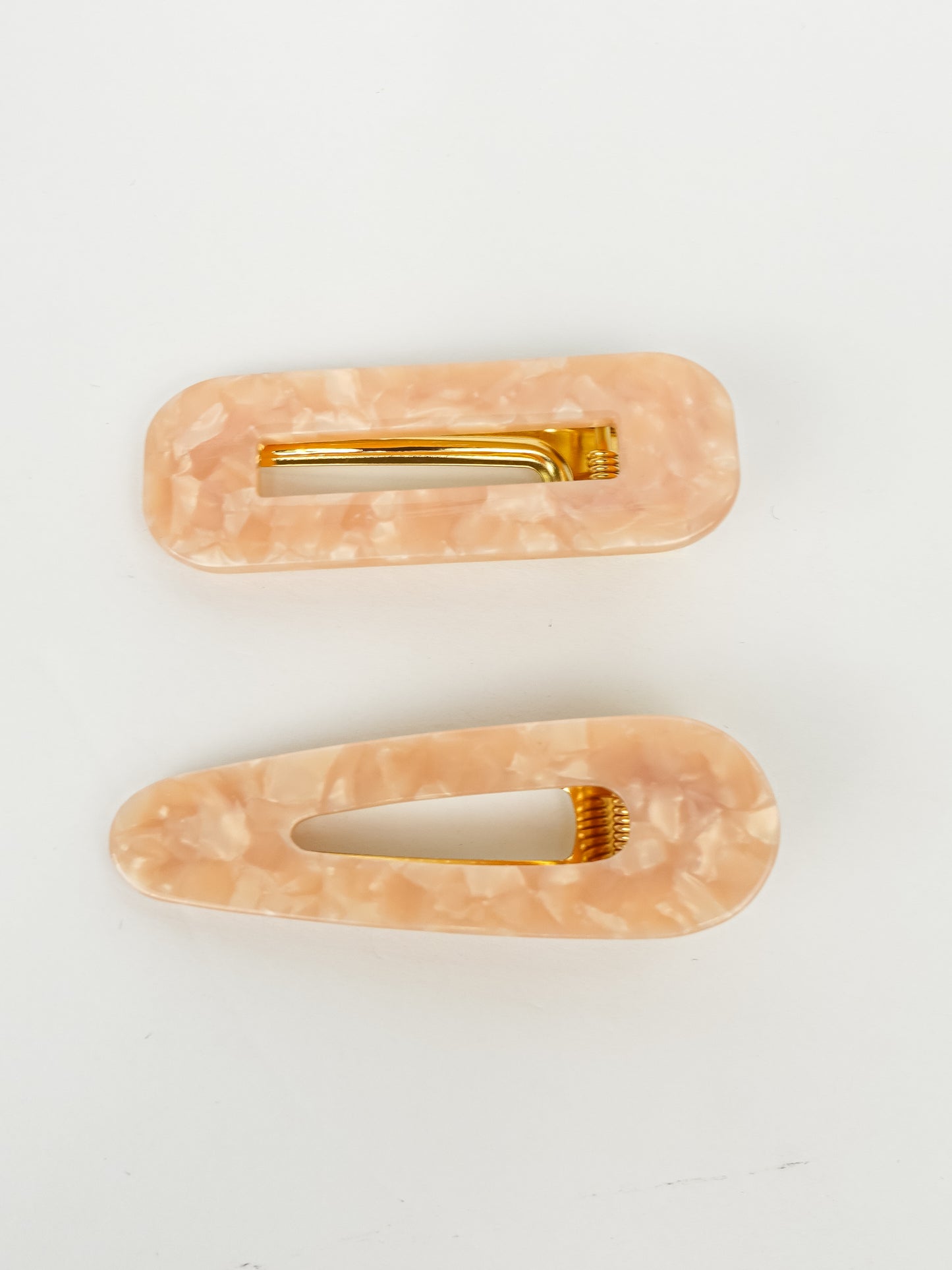 Resin Hair Clips Set