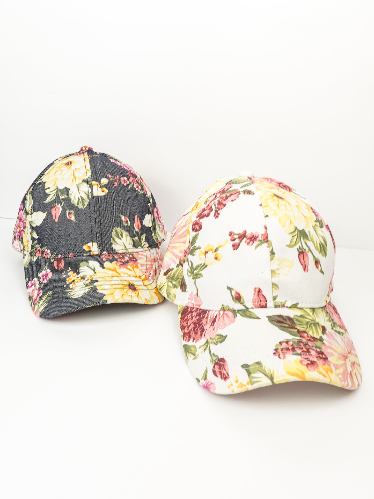 Flower Print Cap