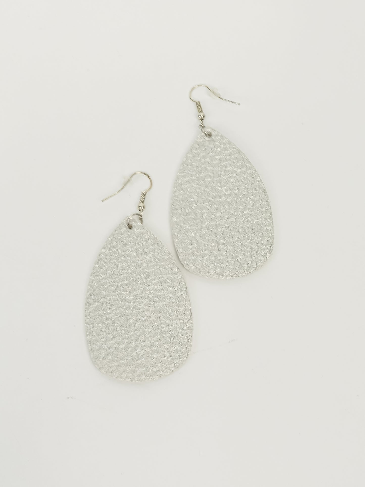 Teardrop Faux Leather Dangle Earrings