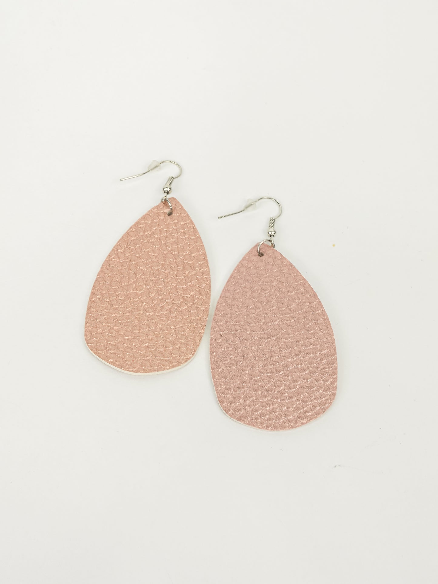 Teardrop Faux Leather Dangle Earrings