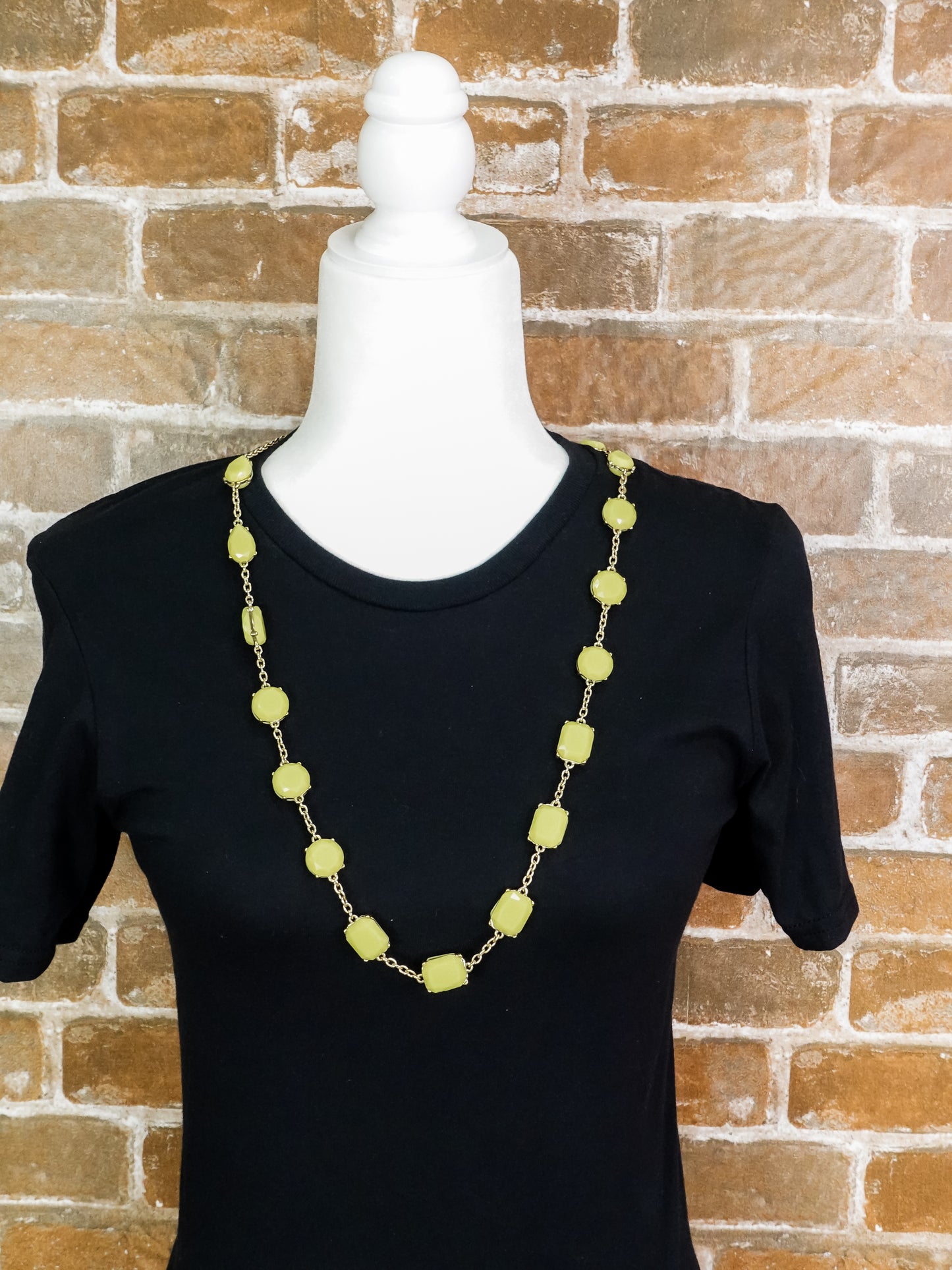 Chunky Gem Shape Necklace