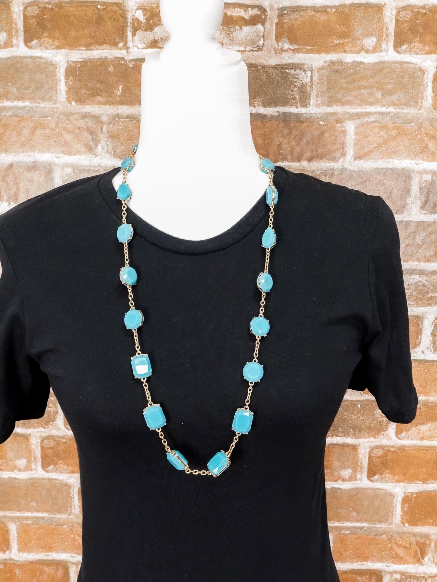 Chunky Gem Shape Necklace