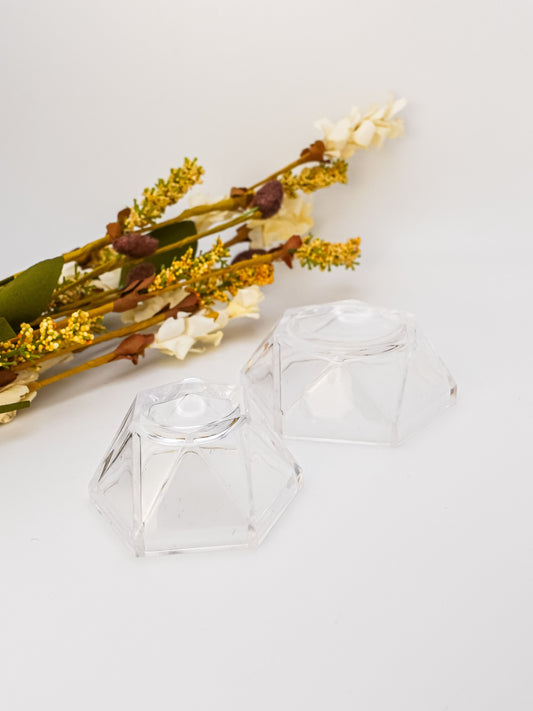 Clear Hexagon Sphere Stand