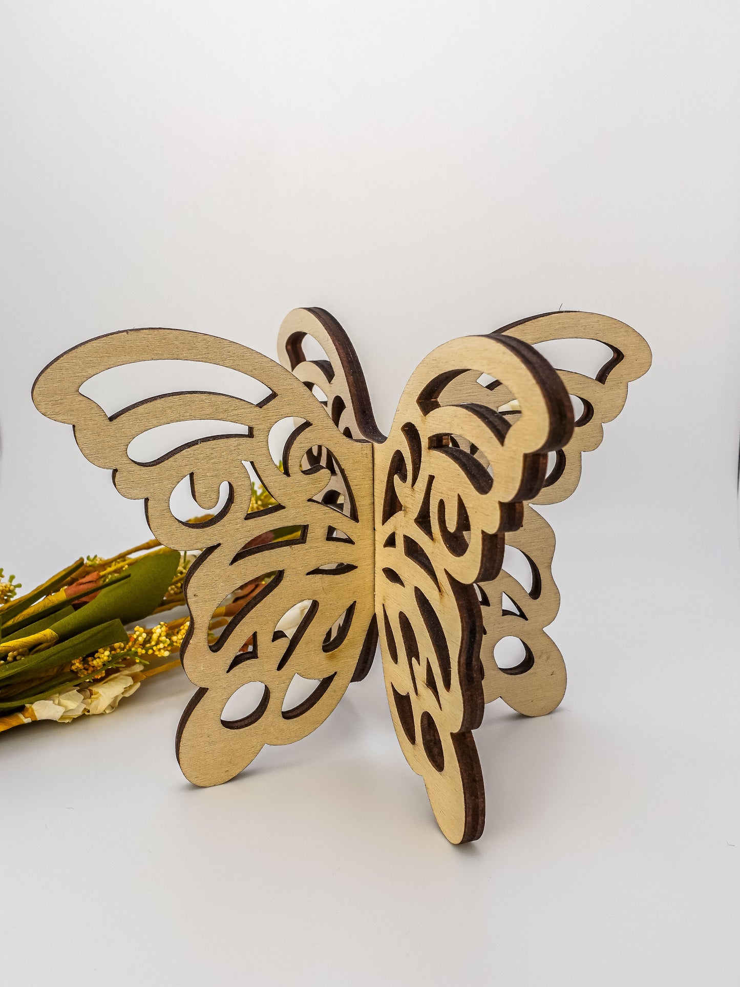 Butterfly Wood Sphere Stand