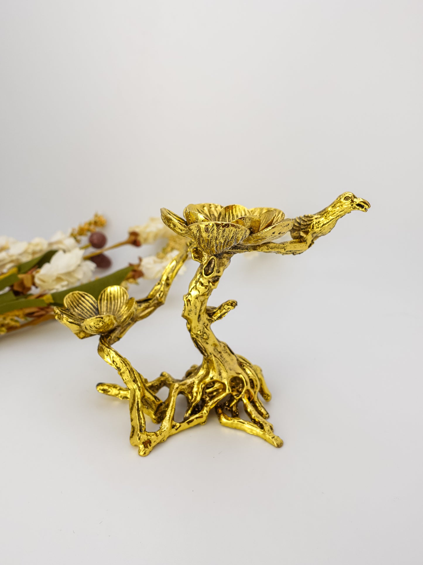 Double Flower Sphere Stand (Bird)