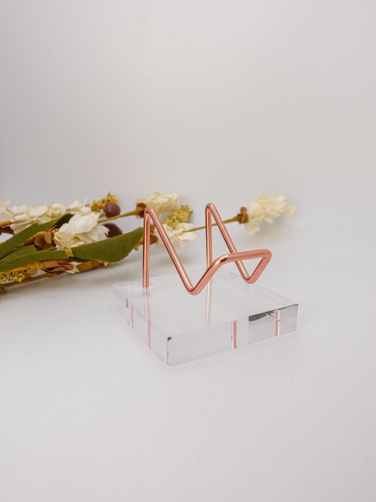 Clear and Metal Easel Slab Stand
