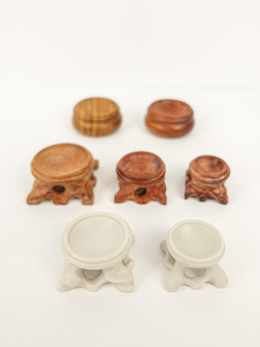 Wood Sphere Stand