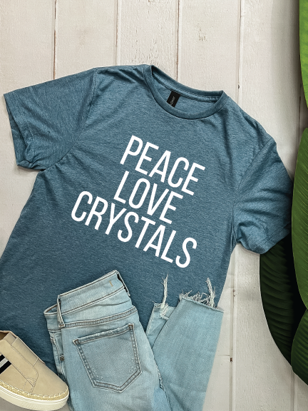 Peace Love Crystal - Graphic Tee