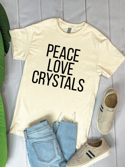 Peace Love Crystal - Graphic Tee