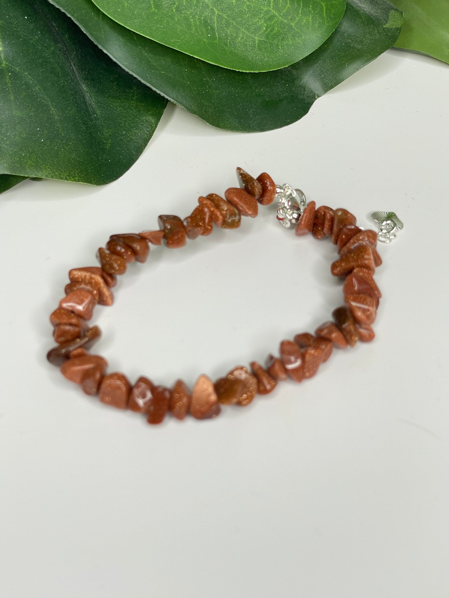 Red Sandstone Chip Bracelet