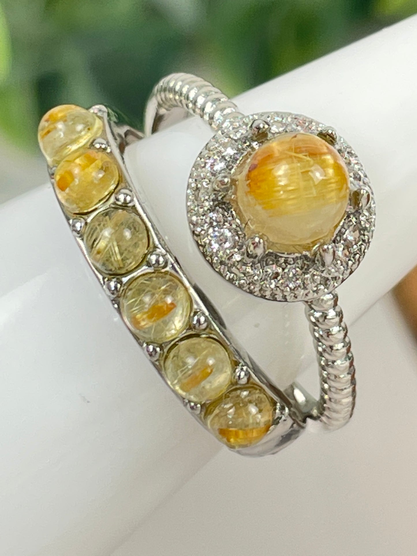 Rutilated Quartz Ring-Variety
