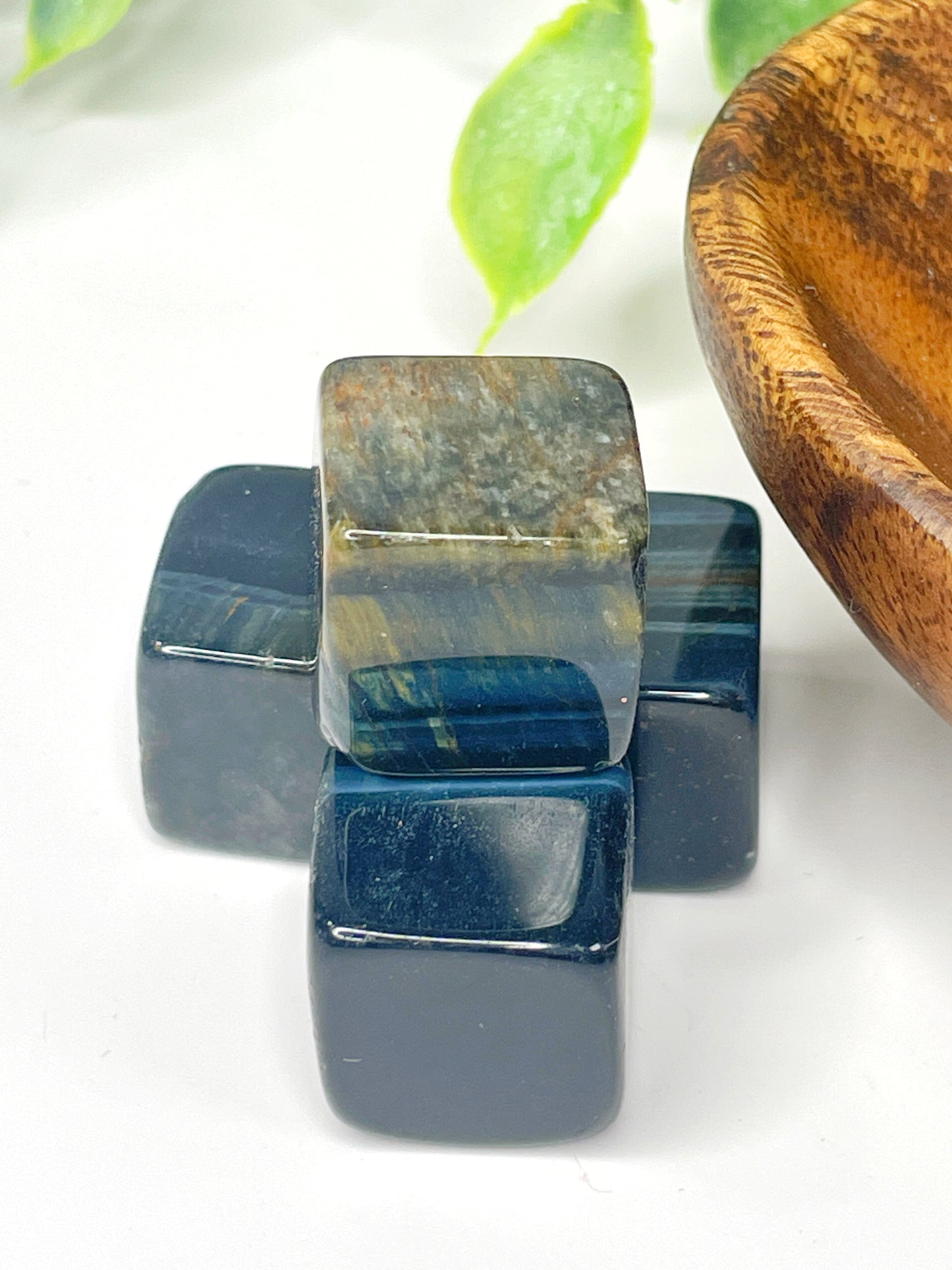 Blue Tiger Eye Cube