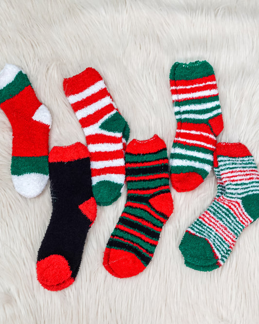 Christmas Cozy Socks-Variety