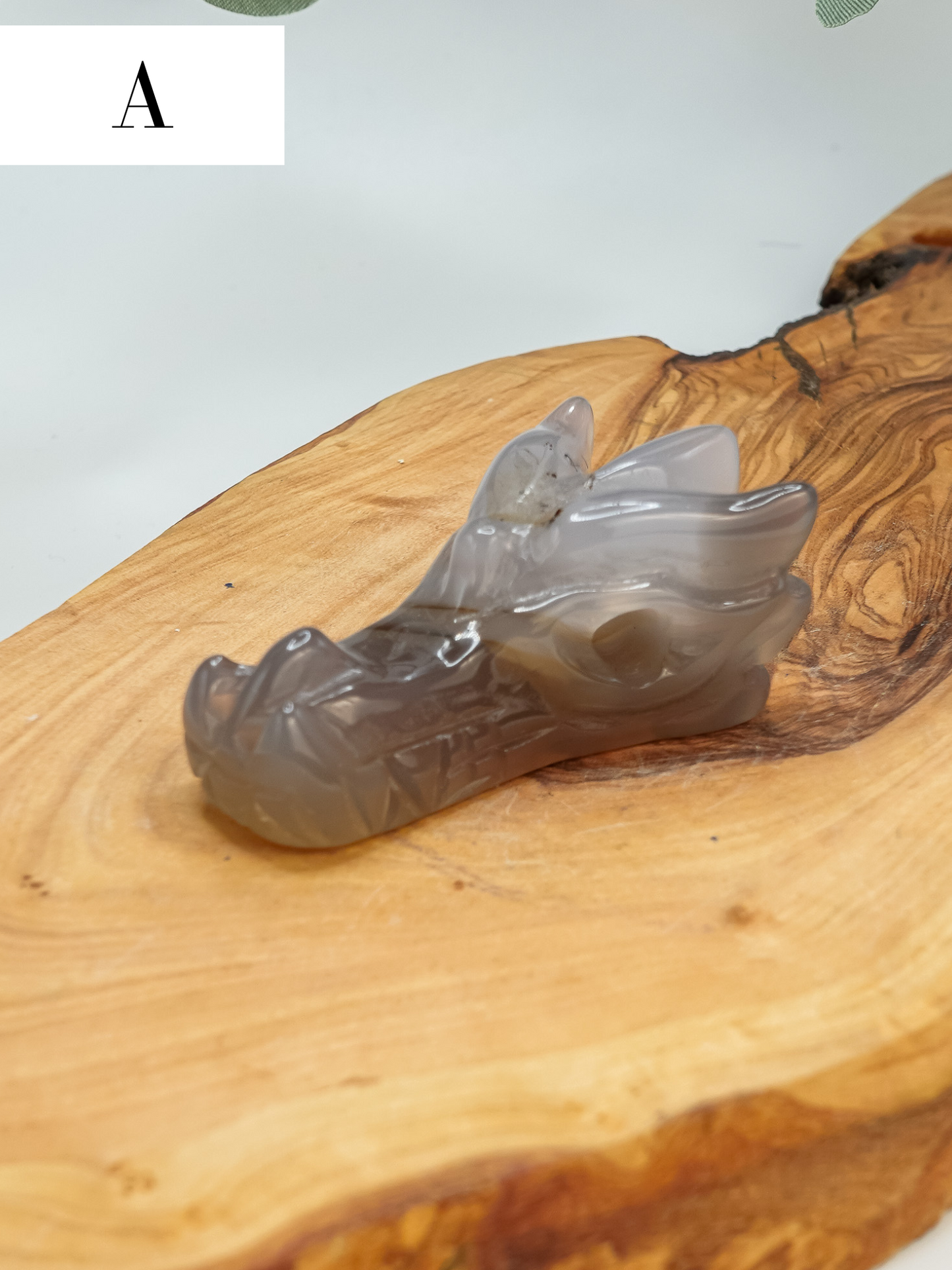 Agate Dragon Head Carving - You Choose!