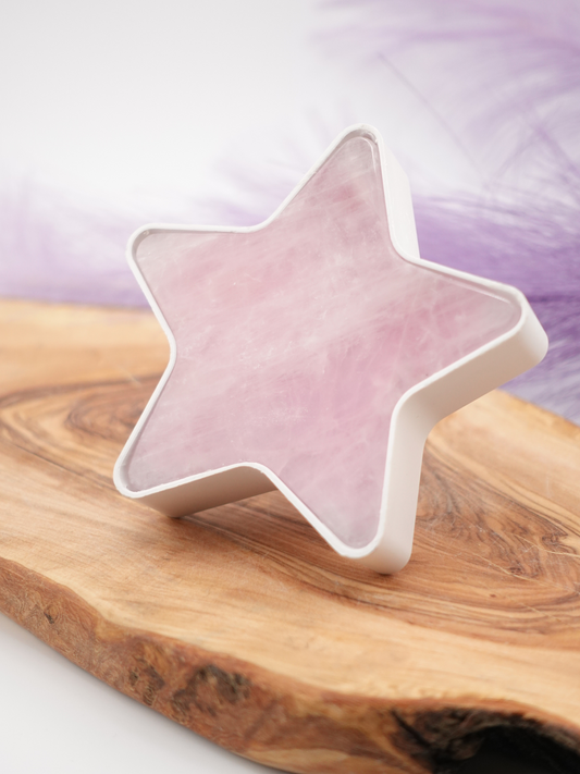 Rose Quartz Star Plug In Light