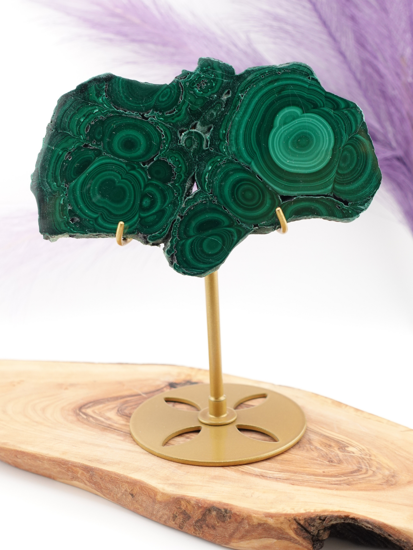 Malachite Slab on Stand