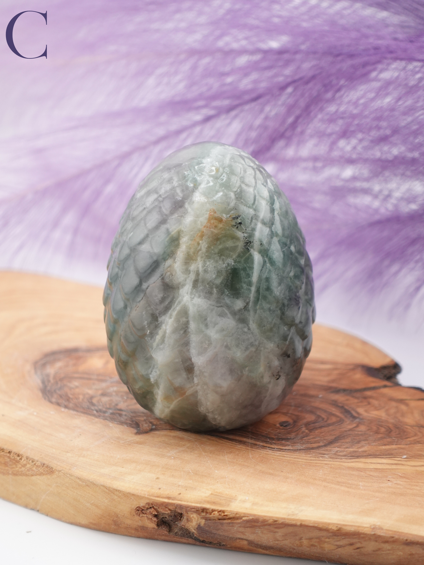 Fluorite Dragon Scaled Egg Option C