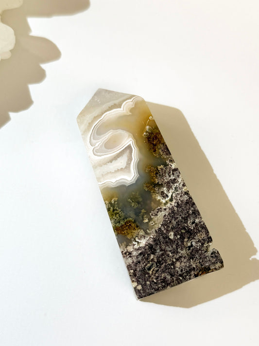Scenic Moss Agate Tower