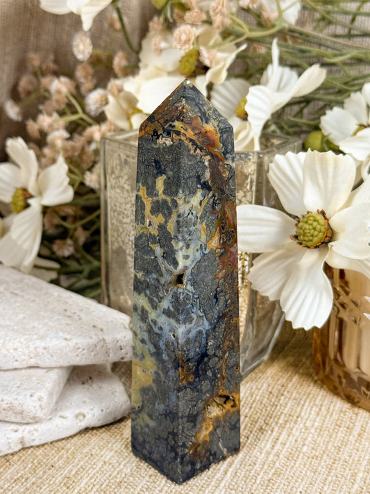 Marcasite Agate Tower