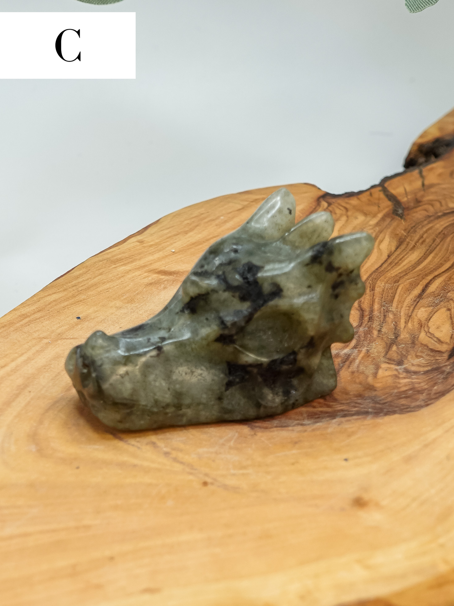 Labradorite Dragon Head Carving - You Choose!