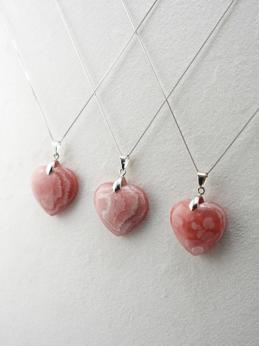 Rhodochrosite Pendant Necklace - XLarge