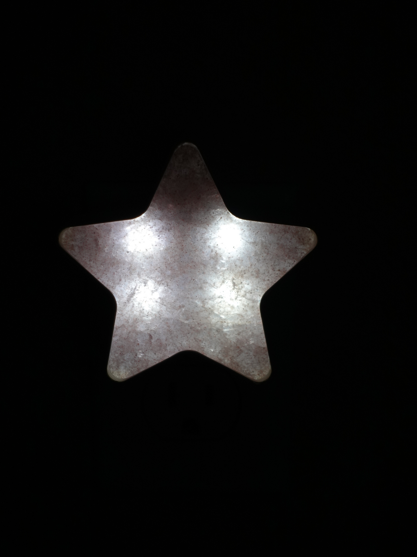 Strawberry Quartz Star Plug In Light