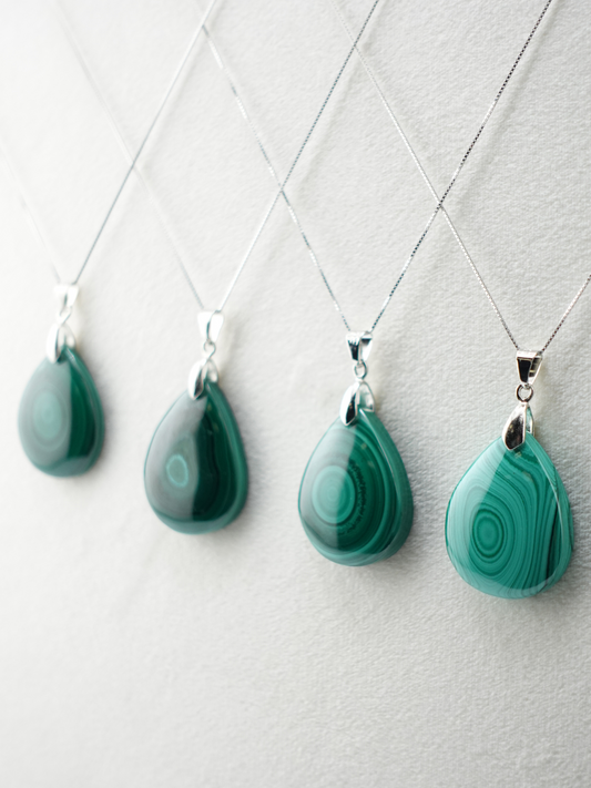 Malachite Pendant Necklace