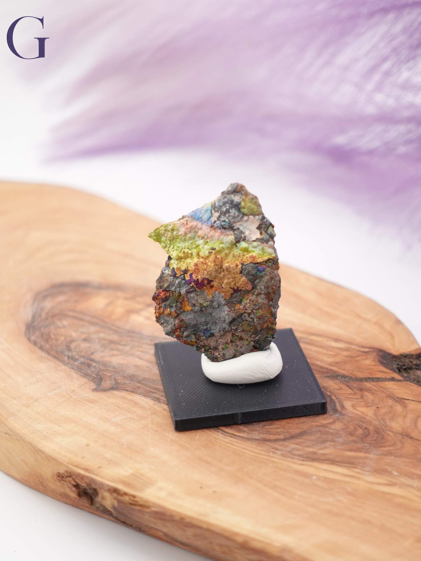 Turgite Specimen on Stand