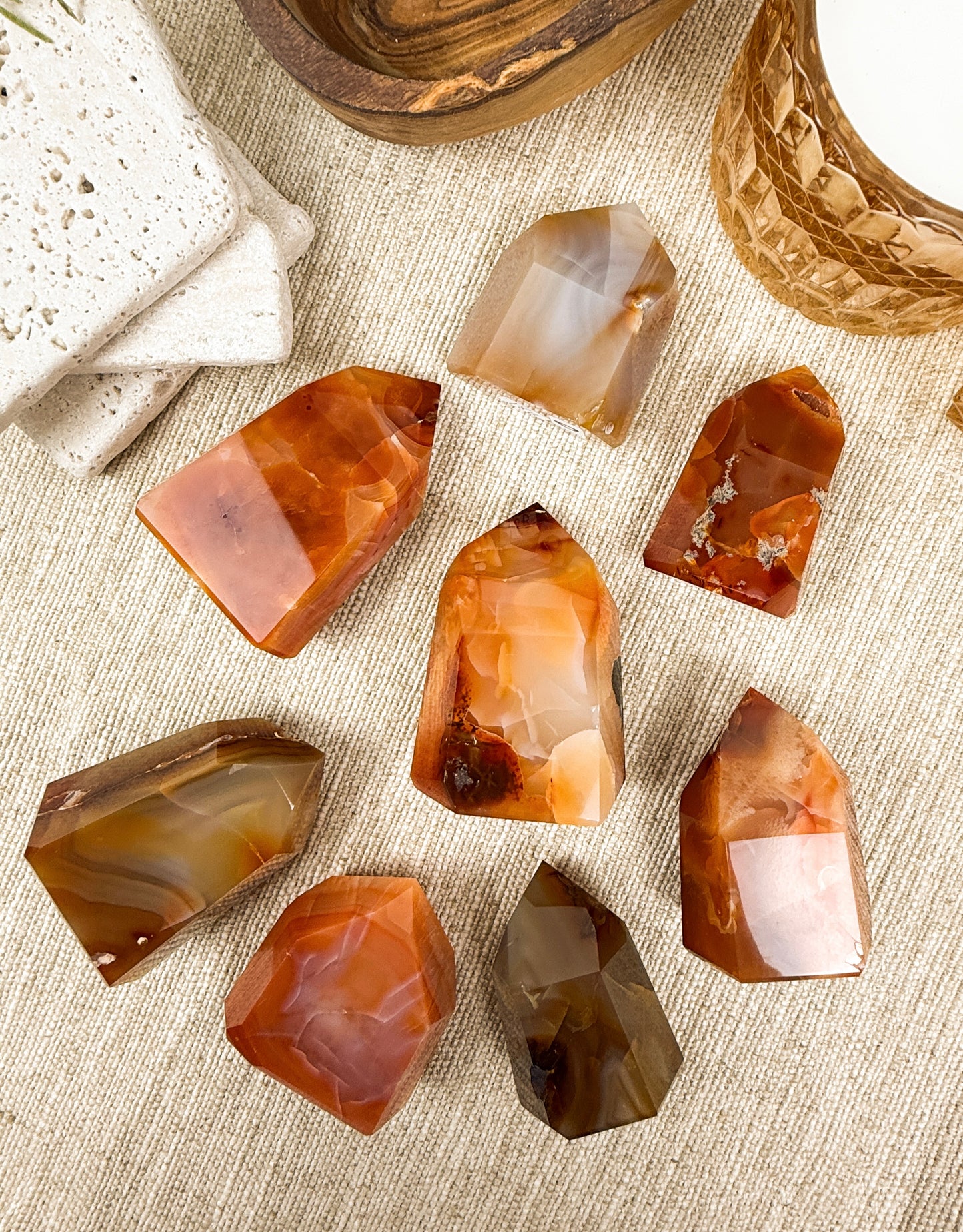 Brazilian Cut Carnelian Tower