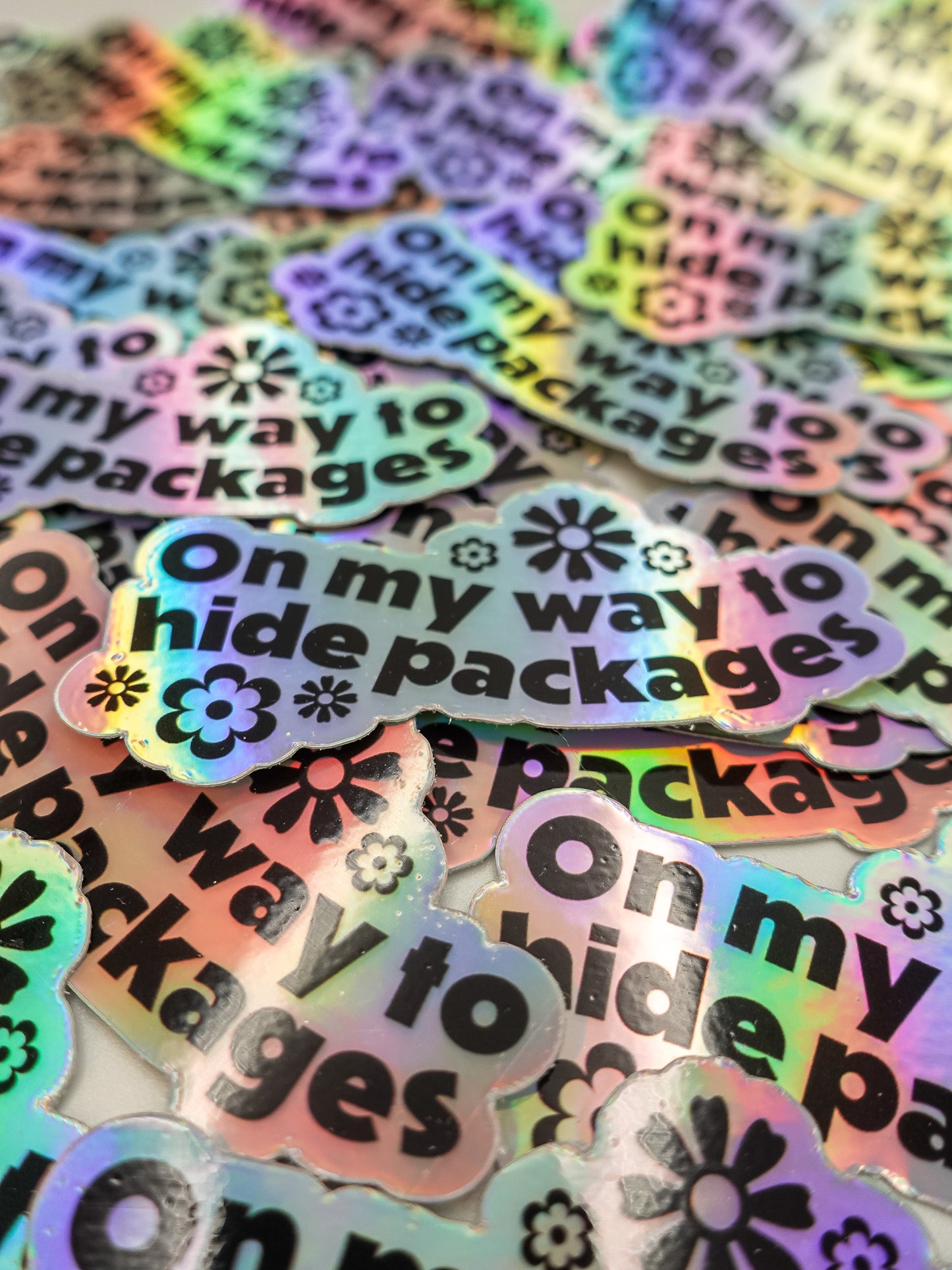 On my Way to Hide Packages - Sticker