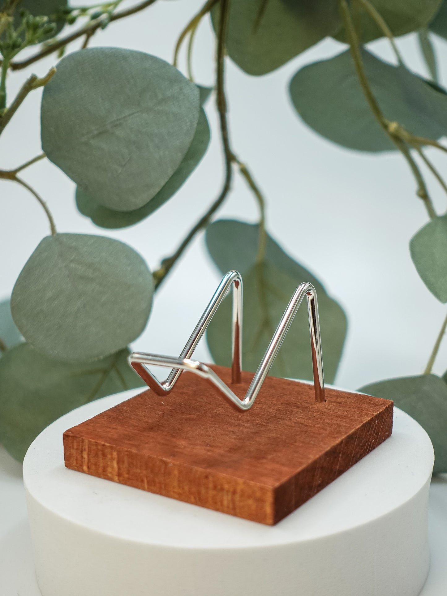 Wood and Metal Easel Slab Stand