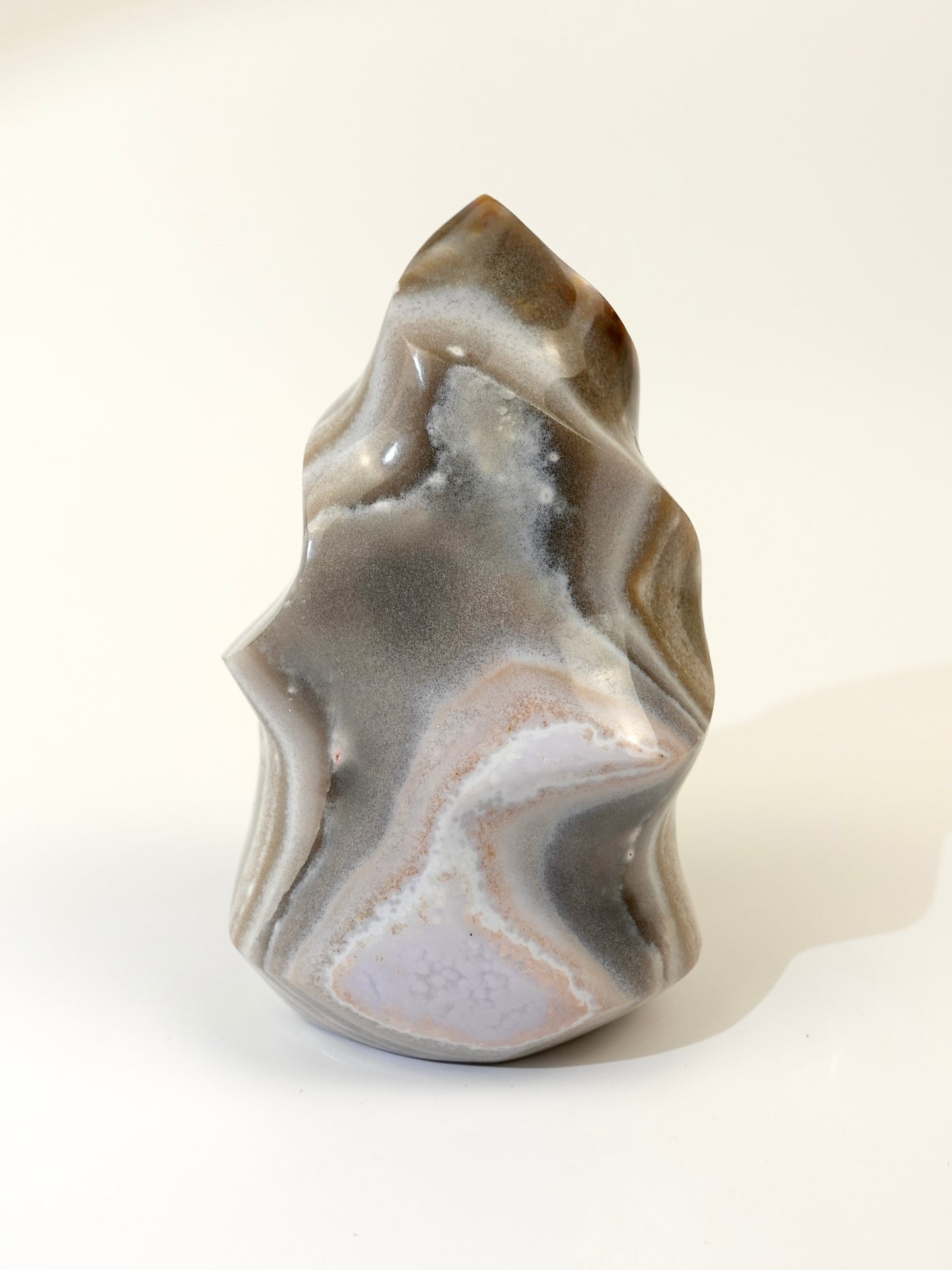 Sea Jasper flame on white background