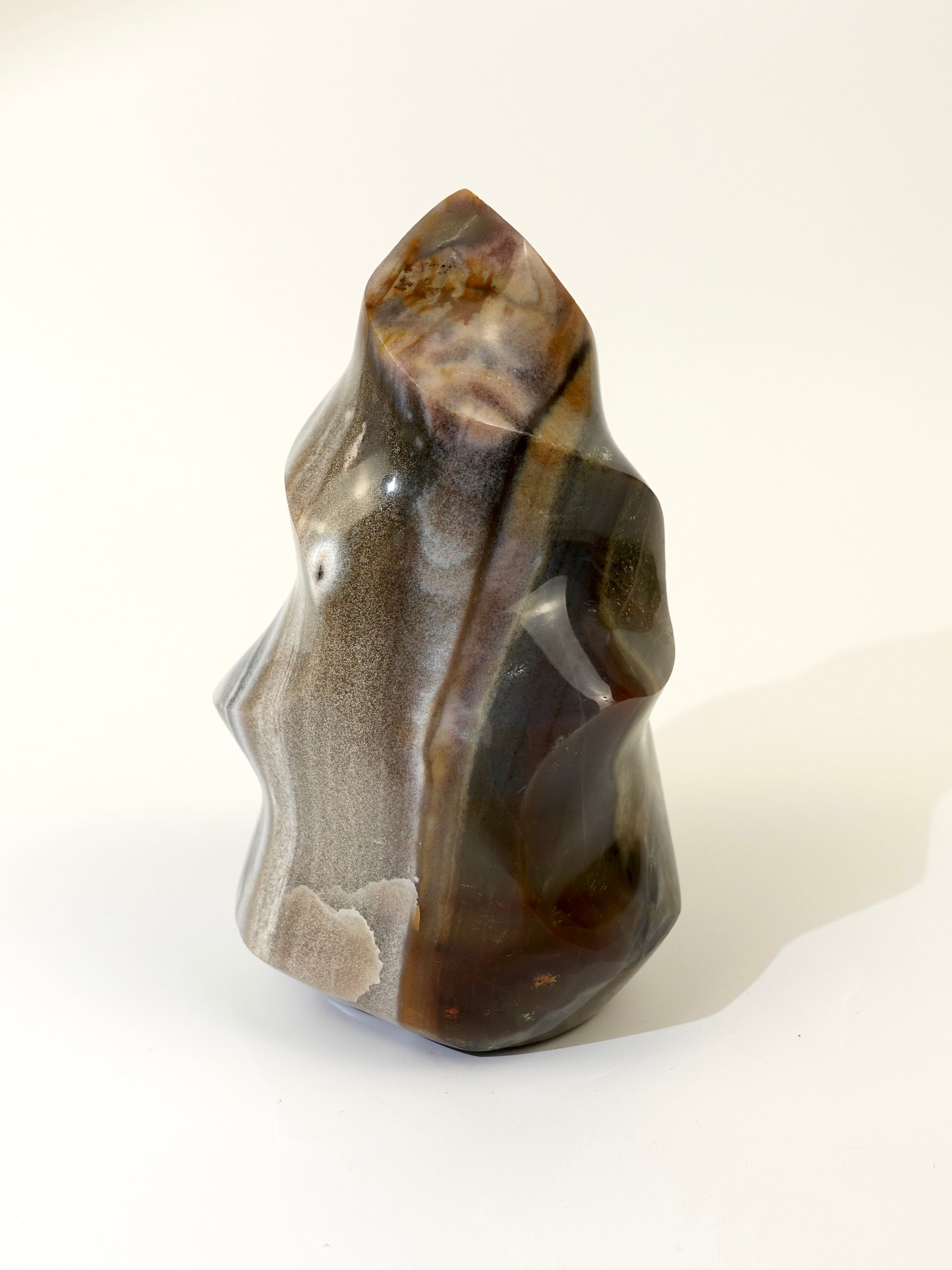 Sea Jasper flame on white background