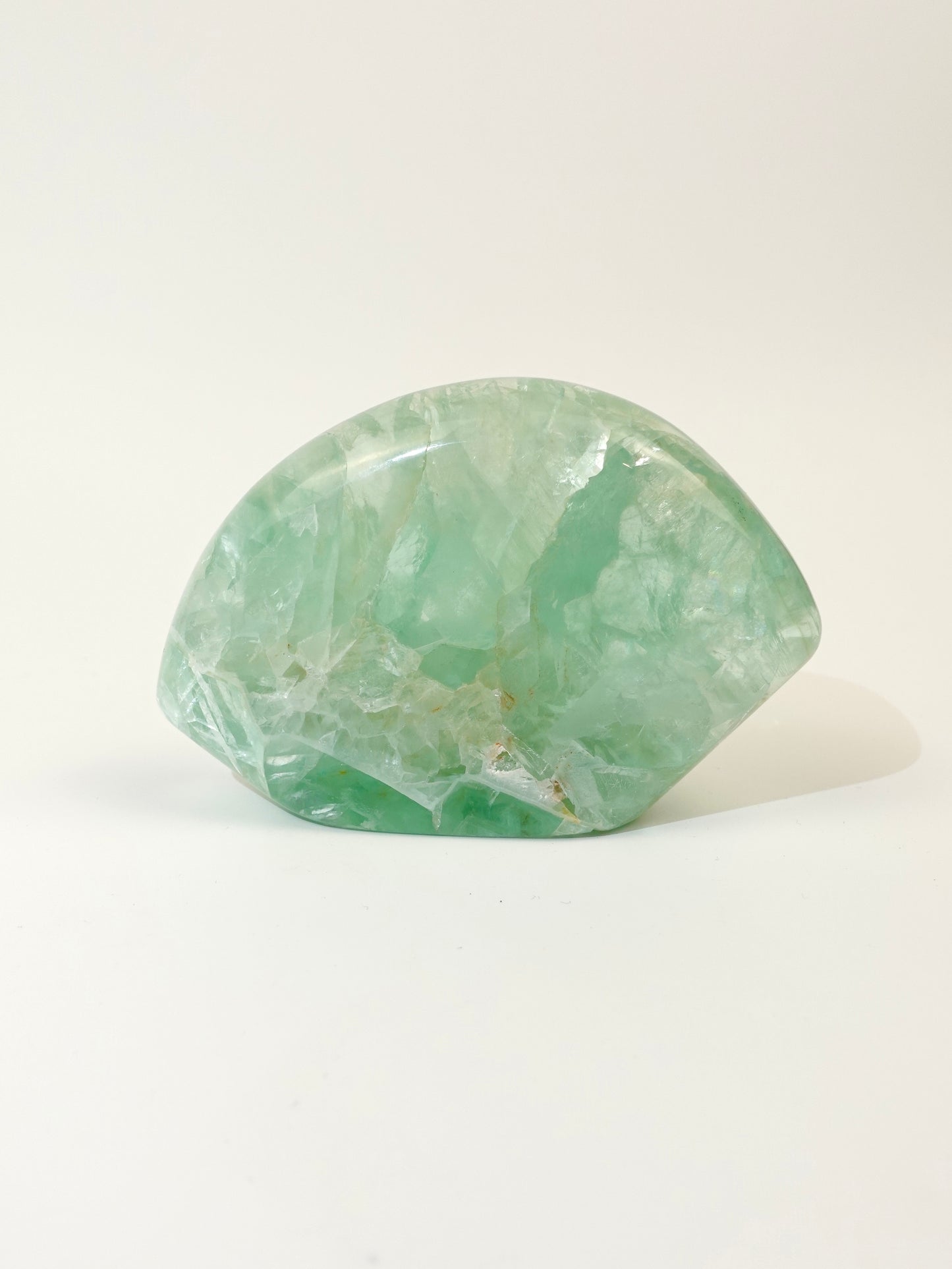 Mexican Fluorite freeform on white background C