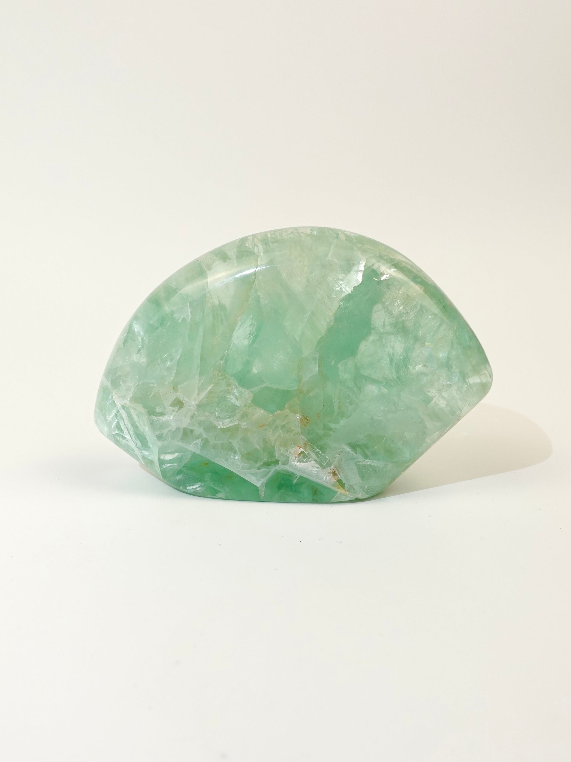 Mexican Fluorite freeform on white background C
