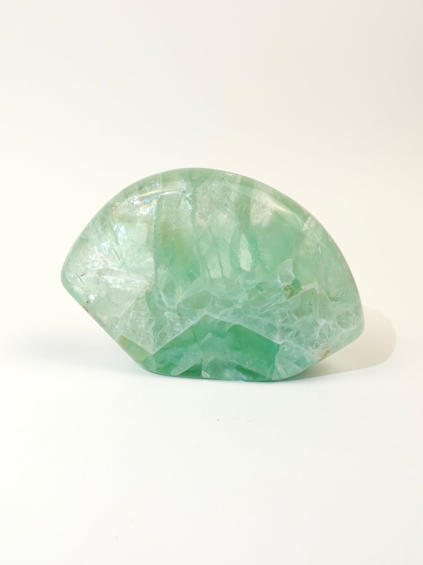 Mexican Fluorite freeform on white background C