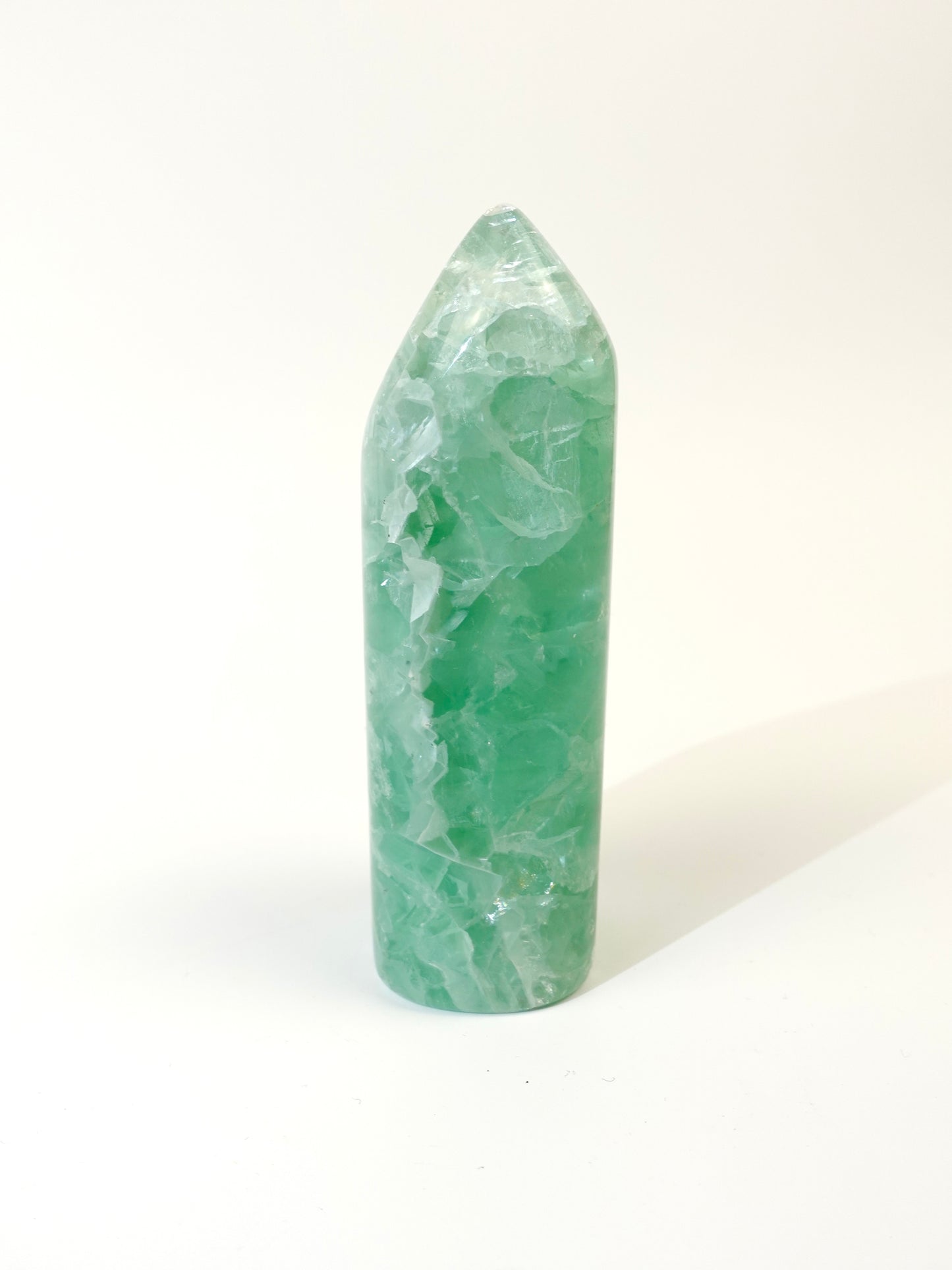 Mexican Fluorite freeform on white background D